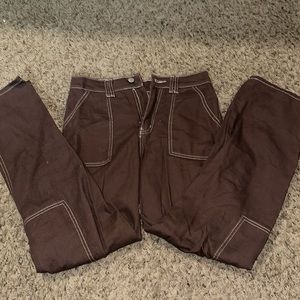 forever 21 brown cargo jeans